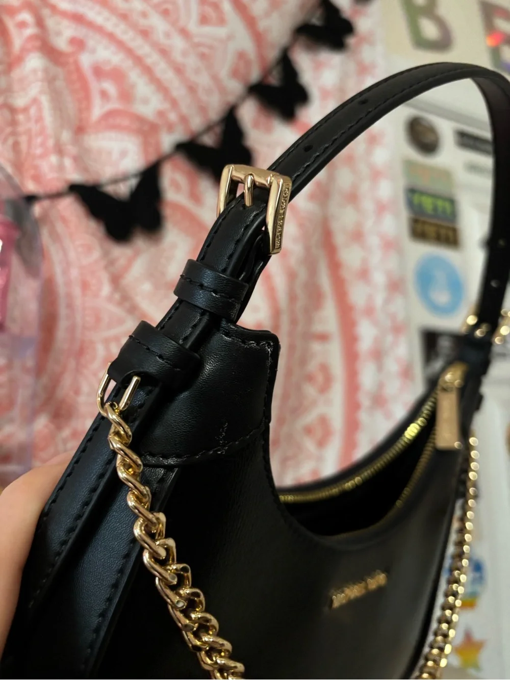 Michael Kors Wilma Medium Leather Shoulder Bag